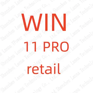 Win 11 pro perakende anahtar lisansı 100% Online Win Win 11 Key 1PC yazılımı