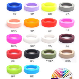 Manchon de protection antidérapant en silicone pour bouteille d'eau/gobelet sans BPA de 6,5/7/7,5 cm – Accessoire écologique réutilisable pour vaisselle de boisson - Product Image 3