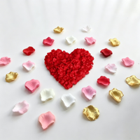 Kelopak Mawar Sutra Grosir yang Dapat Disesuaikan, Kelopak Bunga Buatan untuk Dekorasi Romantis Hari Valentine & Pesta Pernikahan