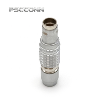 Connecteur industriel étanche IP68 PSCCONN série T 0T à 4 broches, auto-bloquant par poussée et traction, AFGG.0T.304.CPARC52, AFGG.0T.304.CPARC52Z