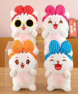 <span class=keywords><strong>Peluche</strong></span> Animali Cartoon Misti Colorati: <span class=keywords><strong>Leone</strong></span>, Gatto con Fiocco, Scimmia, Gatto <span class=keywords><strong>Bianco</strong></span>, Anatra con Banana - Bambole di <span class=keywords><strong>Peluche</strong></span> per Macchine Artiglio - Ingrosso - Product Image 2