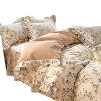 Drap de lit en microfibre doux et chaud ensemble de housse de couette literie d'hiver King Size couette velours moelleux ensemble de literie de luxe