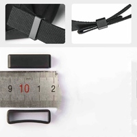 Boucle carrée de 20 mm en plastique pour ceinture, boucle de maintien, boucle rectangulaire, vente directe d'usine
