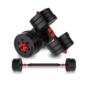 Equipo de Fitness con mancuernas de plástico rellenas de cemento pesas libres con placas de peso Wement - Product Image 1