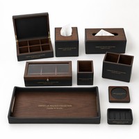 Kit de Baño de Cuero Blanco Crema para Habitaciones de Hotel, Resorts y Alojamientos Turísticos