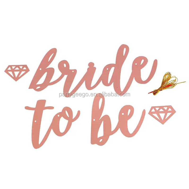 Hot selling "BRIDE TO BE" Decorative Wedding Paper Party Banner