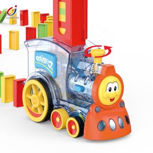 Ensemble de jeu de train de dominos automatique Chengji pour enfants, train de dominos <span class=keywords><strong>électrique</strong></span> avec son, <span class=keywords><strong>mini</strong></span> train de dominos transparent pour enfants - Product Image 3