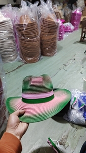 Custom Patch Design Embroidery <strong>Vintage</strong> Printed Pink Cowboy <strong>Hat</strong> Cowgirl <strong>Hat</strong> for Summer Fashion Beach Sun Dress
