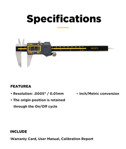 Asimeto 0-6" 0-150mm Waterproof Electronic Caliper <b>Measuring</b> <b>Tool</b> Four-Button Pointed Digital Caliper - Product Image 3