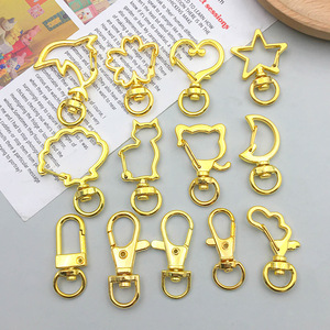 Xoay Kim Loại Trái Tim Sao Thiết Kế Mùa Xuân Snap <span class=keywords><strong>Keychain</strong></span> Clip Sáng Tạo Treo Khóa Vòng Chìa Khóa DIY Móc Khóa Số Lượng Lớn Túi Phụ Kiện - Product Image 3