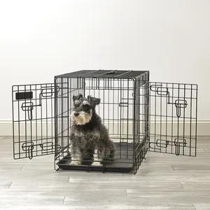 pet crates extra xxl large 90 cm big strong metal iron large size stainless steel foldable heavy duty dog cage and kennels