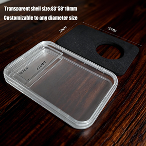 Boîte de rangement pour pièces de monnaie réglable et détachable, 10 tailles, avec doublure en mousse EVA, fermeture à pression par ultrasons, écologique et portable - Product Image 3