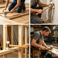 Marteau à clous pour l'installation de planchers en bois et de carreaux de céramique, outils de construction en nylon et bois, outils à main OEM