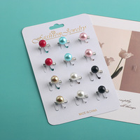 Broche florale polyvalente en perles, attache pour foulard/bandana, style ethnique pour le travail et le quotidien
