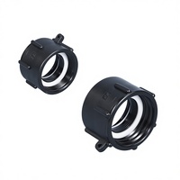 Adaptateur d'accessoire de valve de citerne IBC transfrontalier, raccord femelle à tête hexagonale droite, filetage grossier/fin 2 pouces, 1 pouce, 1 1/2