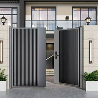 Porte extérieure personnalisée pour villas, portails en fer, clôtures en aluminium, jardins, élégante porte d'entrée extérieure