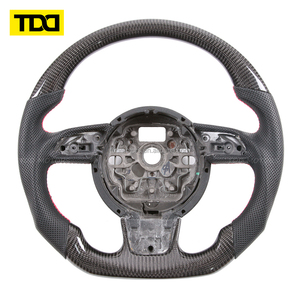 Volante de Fibra de Carbono TDD Compatible con Audi S1 S3 S4 S5 RS3 RS4 RS5 RS6 RS7 A4 A5 A6 A7 C6 C7 C8 B8 B8.5 B9 TT R8 Upgrade - Product Image 5