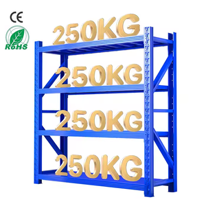 Estanterías Industriales de Hierro para Almacén o Garaje, Gabinetes con Recubrimiento en Polvo, Estanterías Metálicas Apilables, Expositores de Acero y Unidades de Estanterías Altas - Product Image 1