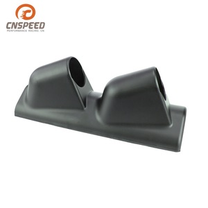 CNSPEED 52mm Dash <b>Frame</b> Black <b>Plastic</b> Dual-Hole Mount For Instrument Gauge Installation - Product Image 5