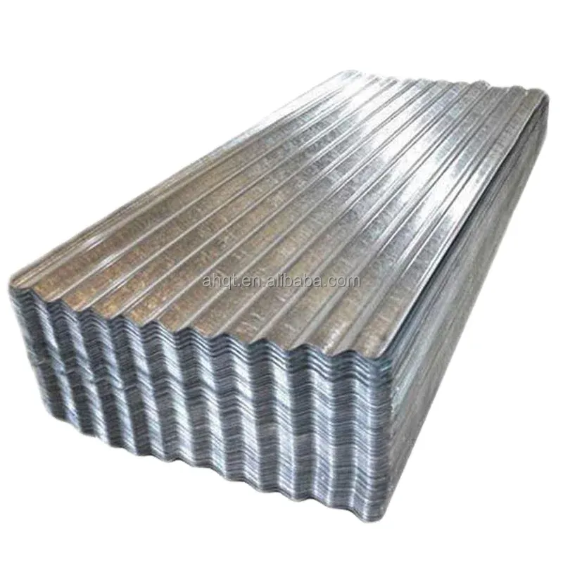 Precio más bajo Gi Material de construcción para techos Película de PVC Techo de acero galvanizado Revestimiento de zinc Hoja de techo corrugado