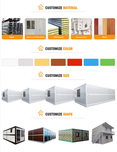 บ้านเคลื่อนที่แบบพับได้มีฉนวนกันน้ำได้สำเร็จรูปแบบเคลื่อนย้ายได้บ้านเคลื่อนที่มีบันได - Product Image 4