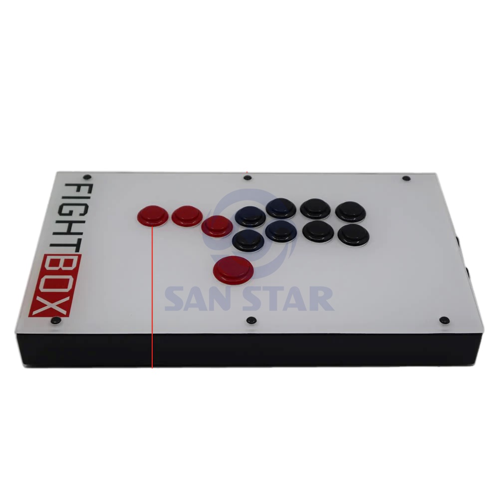 F1-PS5 Sanwa OBSF-24 30 Hitbox, stik tempur Game, Joystick lightbox Arcade untuk PS5/PS4/PS3/PC