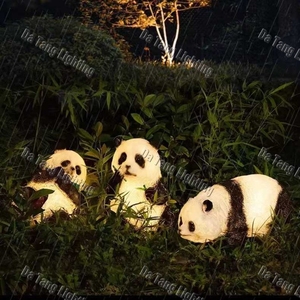 Landscape Panda <b>Light</b> Sculpture for Outdoor Resorts Parks Shopping Malls and <b>Holiday</b> Event Decoration - Product Image 2