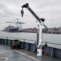 Grue hydraulique marine pliante Bob-Lift de 2 tonnes, grue articulée pour navires à vendre