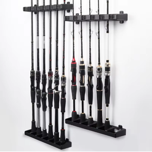 Support mural pour cannes à pêche HASIDA, personnalisable, en ABS, PVC et EVA, durable, <span class=keywords><strong>horizontal</strong></span>, accessoires pour la pêche en rivière - Product Image 2