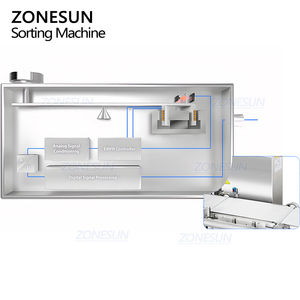 ZONESUN ZS-MD210-6 Máquina Clasificadora de Pesaje Automática de Alta Precisión con 6 Cabezales, Báscula de Banda Transportadora en Línea, Rechazadora y Verificadora de Peso - Product Image 4
