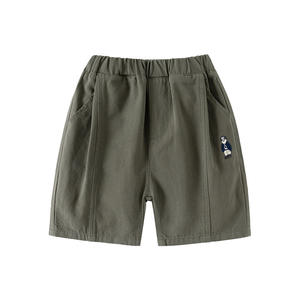2025 été garçons Shorts décontracté mi-long Style coréen pantalon avec dessin animé brodé enfants bébé tenue décontracté en gros - Product Image 5