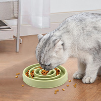 Bol à nourriture pour chien à alimentation lente - Jouet interactif de puzzle pour les mangeurs rapides, stimulation mentale et entraînement amusant, plat à nourriture pour animaux de compagnie anti-étouffement