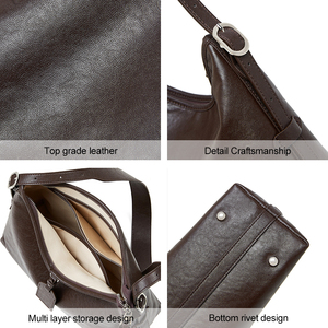 Fabricant Original Haut de Gamme Personnalisé Vintage Cuir Véritable Sac d'Épaule pour Femme Sac Messenger de Luxe Designer - Product Image 6