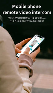 लकड़ी के दरवाजे क्लाउड डेटा फैशन हैंडल फिंगरप्रिंट 3 डी फेस मास्क पहचान ट्यूया वाईफाई स्मार्ट दरवाजा लॉक - Product Image 2