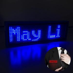 Mini Led Running Message Display Magnetic Led Name <b>Pin</b> <b>Badge</b> Moving Digital Message Led <b>Badge</b> Led Price Tag - Product Image 5