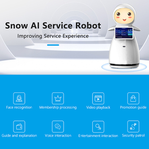 Dịch vụ hiệu quả ai tiếp nhận thông minh chào đón Robot thời gian thực khách truy cập theo dõi đa ngôn ngữ hỗ trợ 13.3 "Màn hình trở ngại - Product Image 2