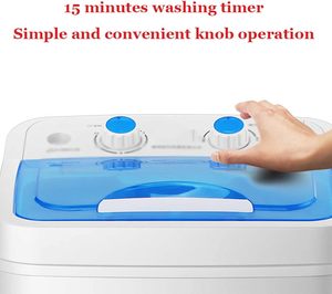 Lave-linge semi-automatique portable et pliable à chargement par le haut de 7 kg, à tambour unique en plastique, idéal pour les familles, les dortoirs et la location - Product Image 4