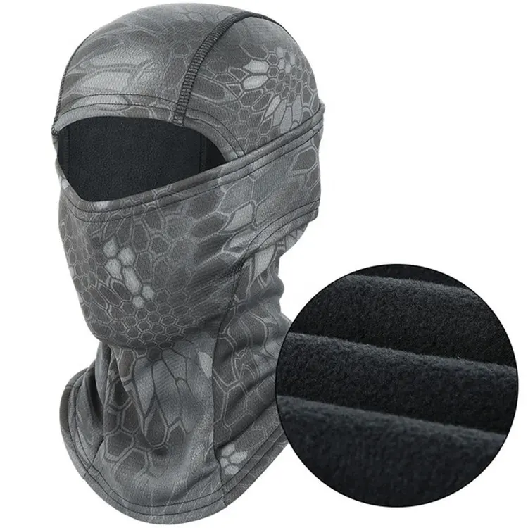 Outdoor Sports Windproof Tactical Camo Headgear Riding Full Face Balaclava Ski Mask for Skiing Snowboard Fishing