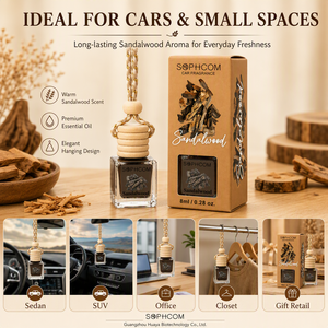 <span class=keywords><strong>Mini</strong></span> diffuseur de parfum pour voiture 8 ml, flacon en verre suspendu avec bouchon en bois, <span class=keywords><strong>d</strong></span>ésodorisant, vente en gros, fournisseur de marques personnalisées - Product Image 4