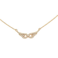 Collier Aile Double en Argent 925 Style Coréen-Japonais, Chaîne de Clavicule Scintillante en Zircon, Design Unique et Tendance