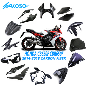 AKOSO 3K 3*3 Carénage de moto en fibre de carbone entièrement sec Pièces personnalisées Accessoires pour Honda CB650F <span class=keywords><strong>CBR650F</strong></span> 2014-2018 <span class=keywords><strong>2015</strong></span> - Product Image 1