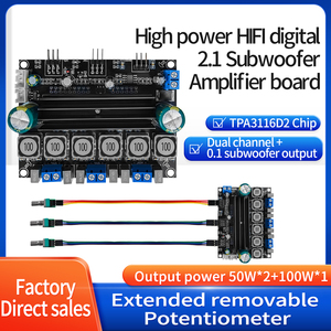 Carte amplificateur de son TPA3116D2 Amplificateur audio 100W 2.1 Subwoofer Amplificateurs de puissance Haut-parleur Home Cinéma <span class=keywords><strong>DIY</strong></span> - Product Image 2