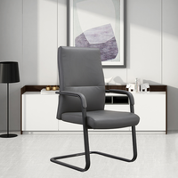 Mobilier de bureau mi-dos chaises de bureau de direction pivotantes pour personnel chaise de salle de conférence en cuir