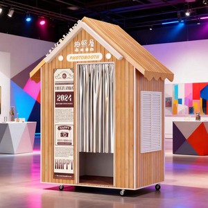 All-in-One photobooth <span class=keywords><strong>Photo</strong></span> Booth Máy bán hàng tự động phần mềm máy in logo vỏ hộ chiếu từ xa công nghệ cao Nhà cung cấp - Product Image 1