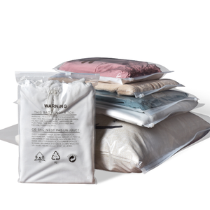 Vestiti di abbigliamento cerniera in plastica chiusura lampo PE Poly Bag trasparente per soffocamento - Product Image 1