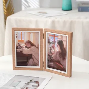 Wholesale XINYI Foldable MDF <strong>Photo</strong> <strong>Frames</strong> Double and <strong>Triple</strong> Pcs Wall Mountable Rectangle Shape for Pet Family Picture Display - Product Image 2