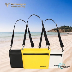Sac bandoulière en nylon imperméable avec fermeture éclair pour le camping et les activités de plein air toutes saisons, noir - Product Image 6