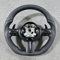 Volant sport M en cuir pleine fleur pour BMW F20 F10 F30 F36 F25 F01 F48 E90 E87 E70 avec palettes de changement de vitesse, accessoires auto