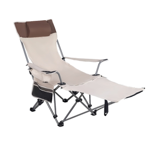 Repose-pieds amovible personnalisé Pliable Ergonomie Dossier Chaise inclinable Camping Loisirs Chaise longue - Product Image 1