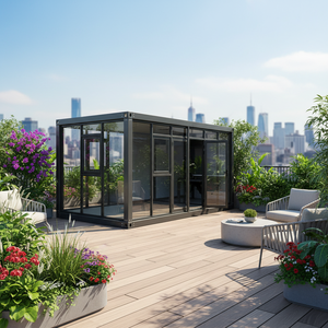 Casa Contenedor Plegable de 20 pies, Fácil de Transportar, Casa Pequeña para Alquiler, Cabaña Vacacional - Product Image 1